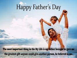 Happy Father's Day Inspirational Quotes Affiche