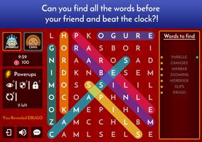 Word Search Game - Battle Mode Affiche