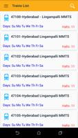 Offline Hyderabad MMTS Trains capture d'écran 2