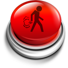 botão engraçado grande peido ícone