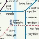 दिल्ली मेट्रो नक्शा भारत रेल icône