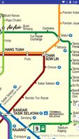 Kuala Lumpur MRT BRT peta โปสเตอร์