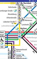 Hamburg u-bahn s-bahn karte Affiche
