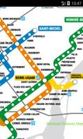 Carte du métro de Montréal-poster
