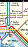 Plan du métro de Paris France screenshot 2