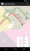 Dubai Metro Map (free) Affiche
