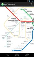 Kyiv Metro Map poster