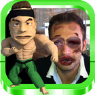 Hit face kickboxer ikon