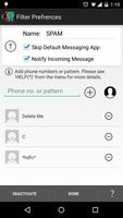 SMS Filter Free captura de pantalla 3
