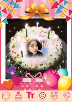 Birthday Cake Photo Editor Affiche