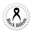Black bow Black ribbon