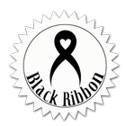 Black bow Black ribbon-icoon