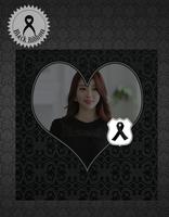 Black bow Black ribbon โปสเตอร์