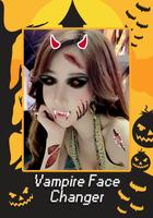 Vampire Face Halloween Makeup Affiche