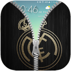 Madrid Zipper Real Lock Screen أيقونة