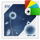 Moon Flower Lite-theme Xperia™ icône