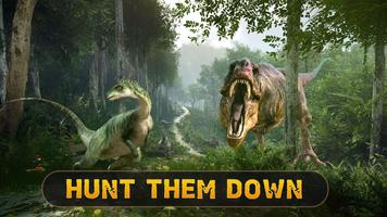 chasse dinosaure défi 3D: jeu Affiche