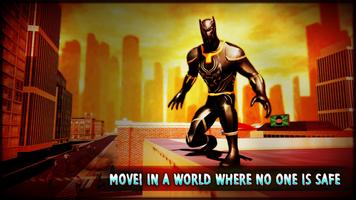super-héros ville panthère 3d: Affiche