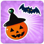 Memory game for kids Halloween icon