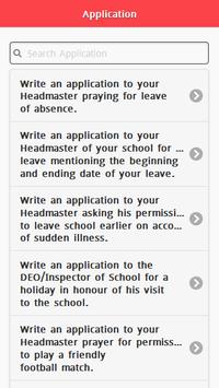 english letter application writing offline