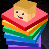 Stack it jump Cube Square Block - jump n stack icône