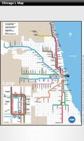 Chicago L Map Affiche