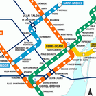 Plan du métro de Montréal icône