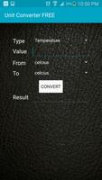 Unit Converter Free! ภาพหน้าจอ 1