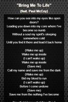 Evanescence Lyrics スクリーンショット 2