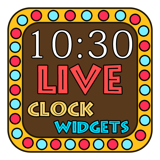 Neon Light Clock Widget