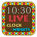 Neon Light Clock Widget aplikacja