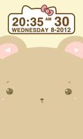 Cute Bear Clock Widget screenshot 3