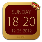 Widget de reloj de Navidad icono