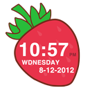 Strawberry Clock Widget APK