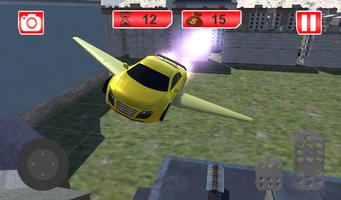 Futuristic Flying Car Racing imagem de tela 1