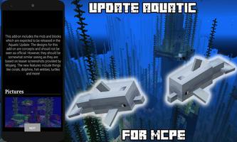 Addon Update Aquatic for MCPE โปสเตอร์