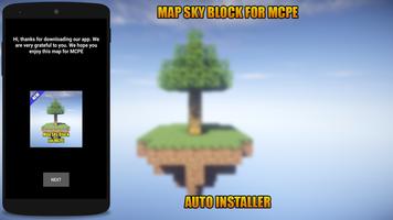 Map Sky Block for MCPE Affiche