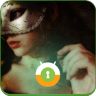 Woman Behind Mask Lock Screen icône