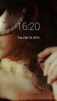 Woman Behind Mask Lock Screen ポスター