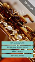 Saxophone Wall & Lock اسکرین شاٹ 1