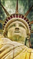 Statue of Liberty Wall & Lock الملصق