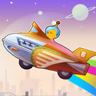 rocket racer 6 space;toy Zeichen