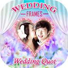 Wedding Photo Frame With Quote icône