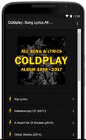 Song Lyrics All Albums Of Coldplay الملصق