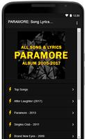 PARAMORE: Song Lyrics Full Album Compilation تصوير الشاشة 1