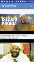 Poster Dr Bilal Philips video lecture