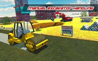 Construction Simulator : Heavy Crane Road Builder Poster