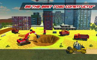 Construction Simulator : Heavy Crane Road Builder تصوير الشاشة 2