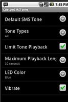 برنامه‌نما Custom Text Tones for Android عکس از صفحه