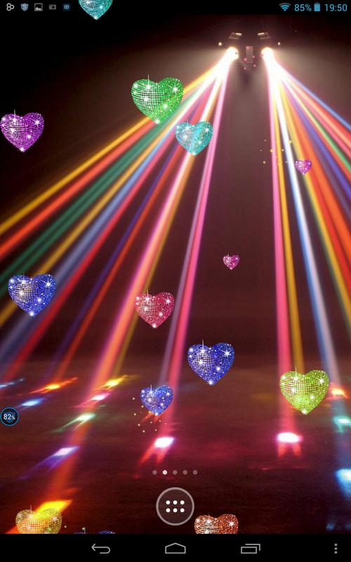 disco hearts on screen apk download free entertainment app for